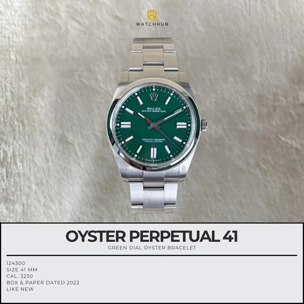 Rolex Oyster Perpetual 41 Green 124300