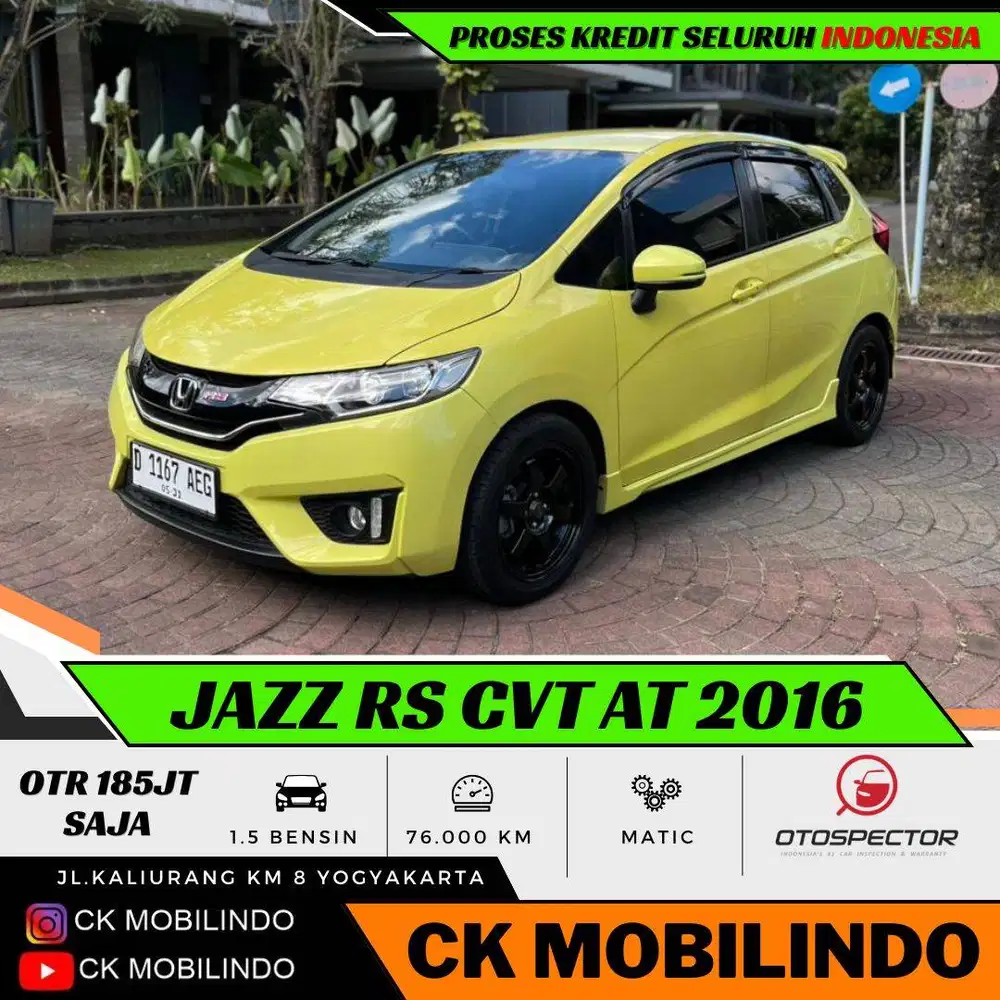 Honda Jazz RS CVT Matic 2016 FAVORIT DP Minim Kredit Murah