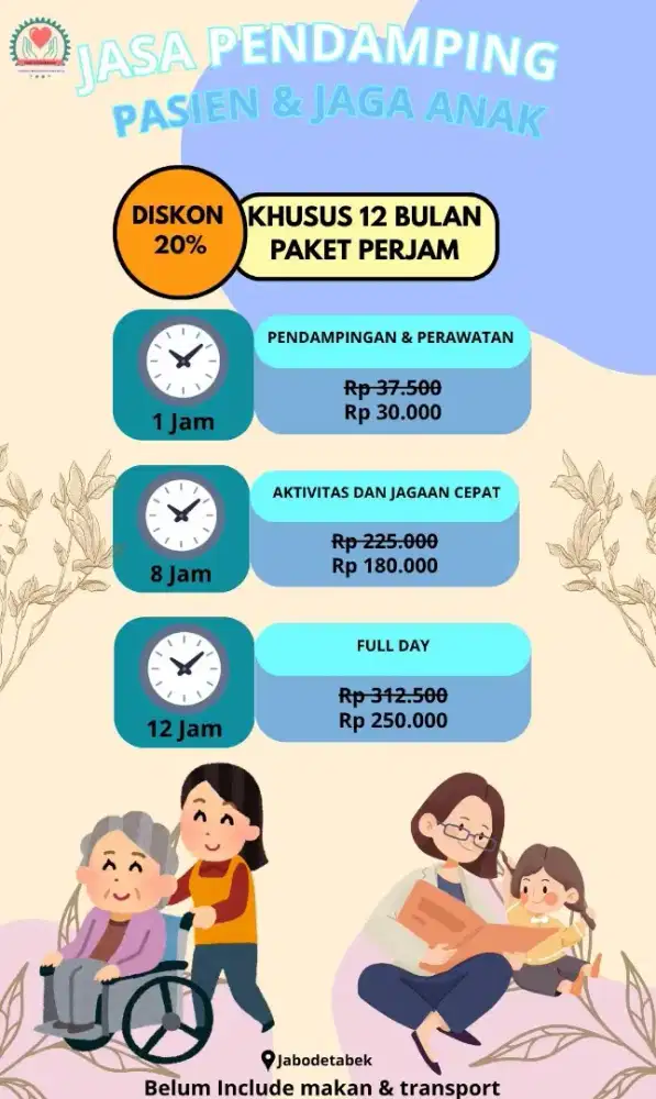 Harga Diskon Jasa Pendamping Pasien dan Jaga Anak