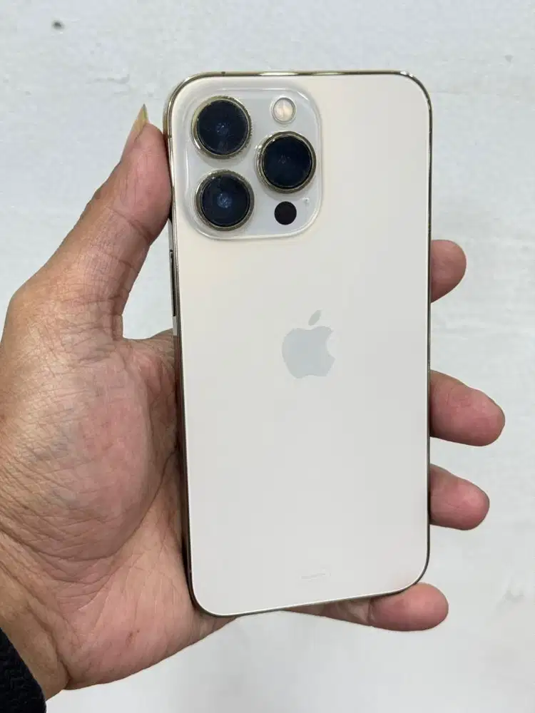 Iphone 13 pro 256Gb Gold second resmi ibox mulus no minus fullset ori