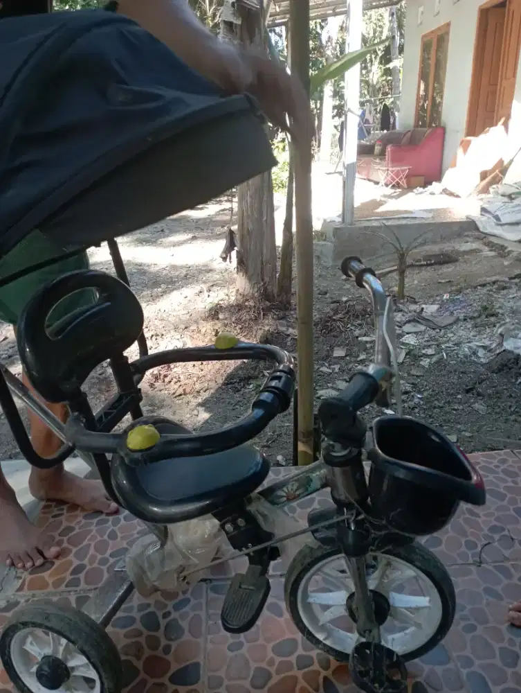 Sepeda anak anak Indonesia arna hitam