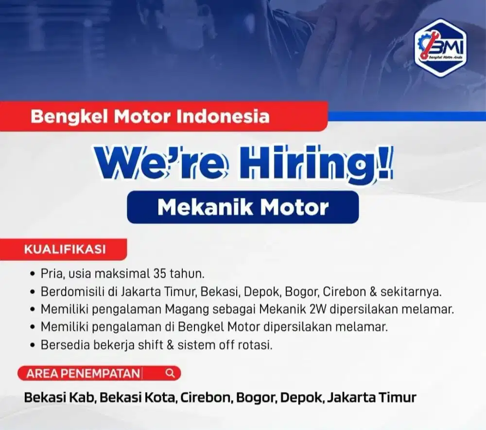 Loker mekanik motor