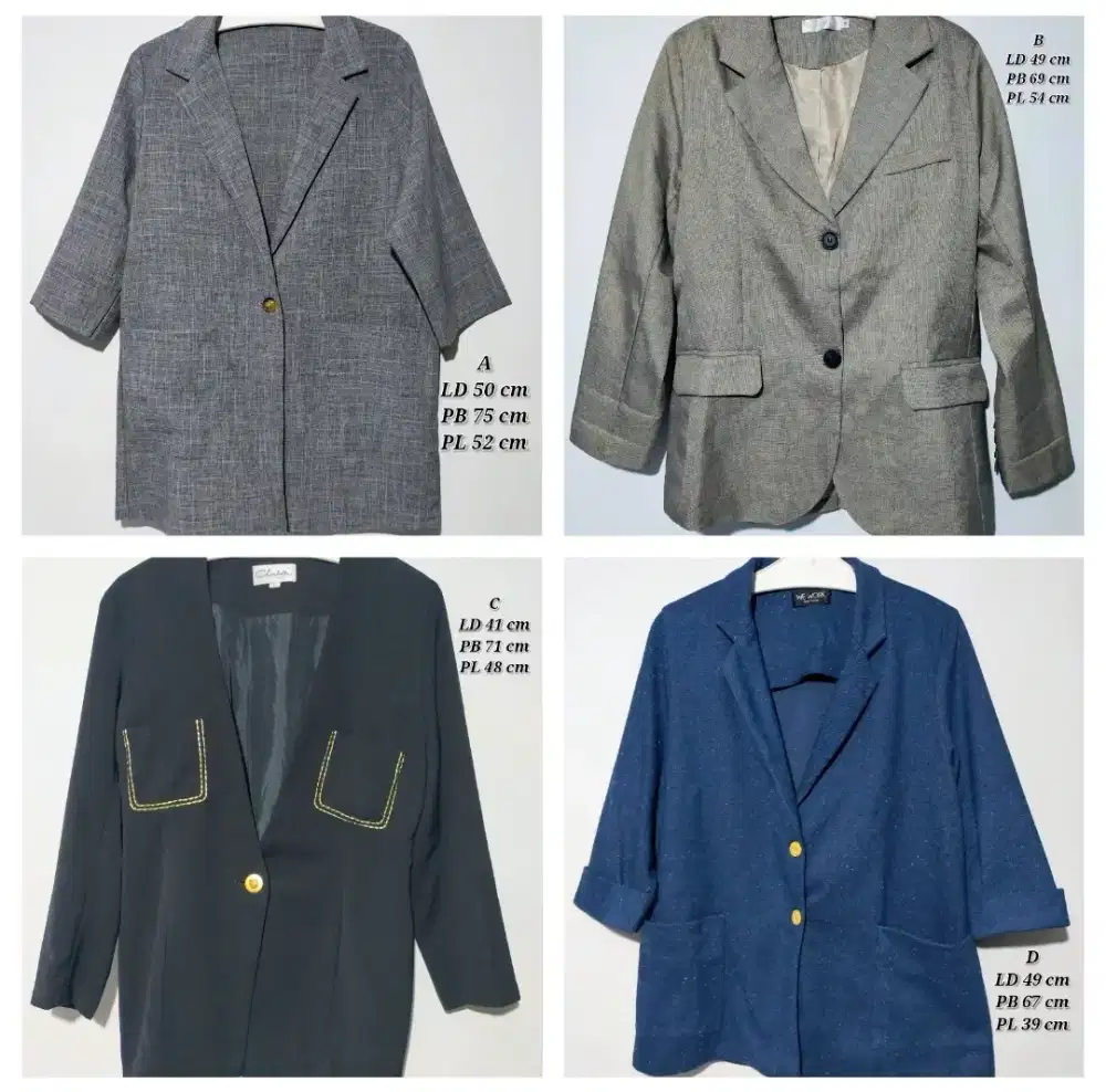Preloved Blazer wanita / Korean Style / Oversized Casual Premium