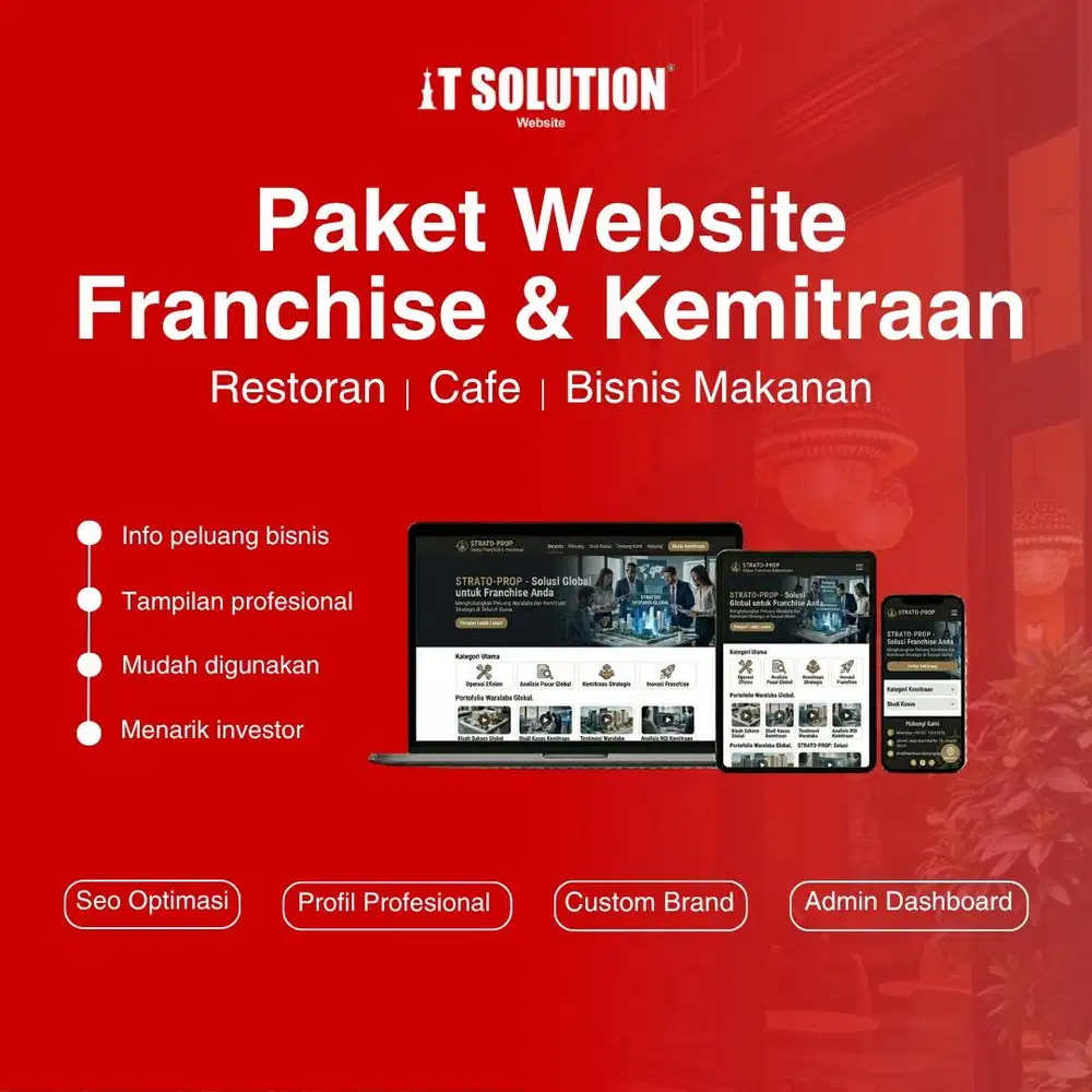Paket Website Franchise dan Kemitraan Profesional di Kulon Progo
