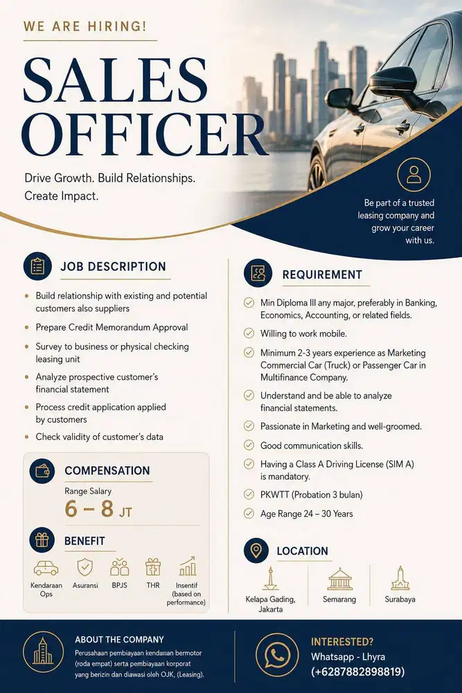 Sales Officer (Car) Leasing