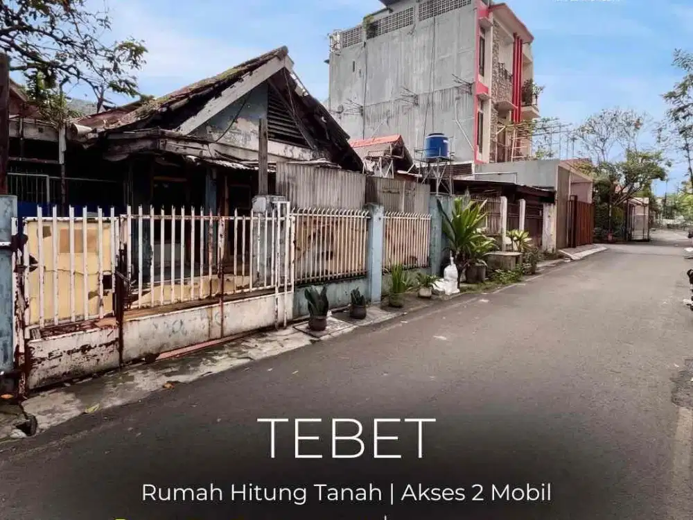 TERMURAH !! RUMAH HITUNG TANAH, AKSES 2 MOBIL, LOKASI STRATEGIS, NEGO !!