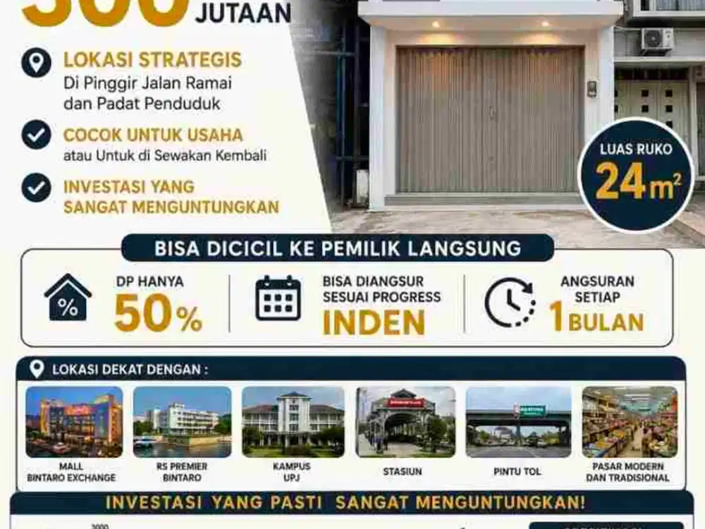 dijual 2 unit ruko 2 lantai harga ekonomis