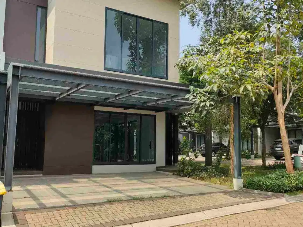 Rumah Sewa Discovery Bintaro Jaya sektor 9 sudut full furnished siap huni lingkungan nyaman one gate sistem Bagus