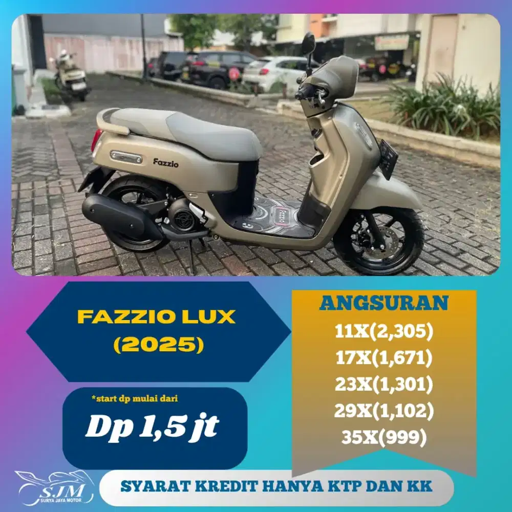 YAMAHA FAZZIO LUX 2025 CASH & KREDIT