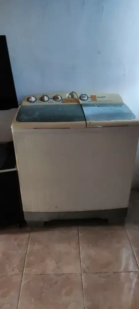 Dijual Mesin cuci Sharp 2 pintu tipe ES-TM14PY 10 kg