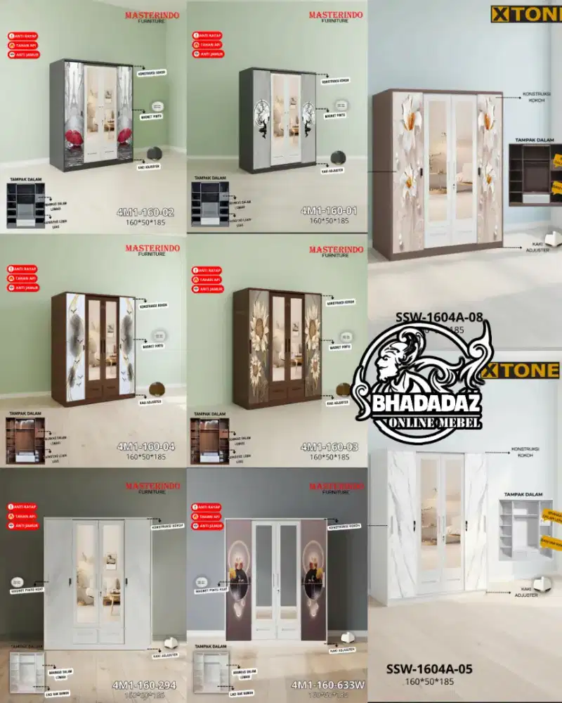Lemari Besi 4 pintu