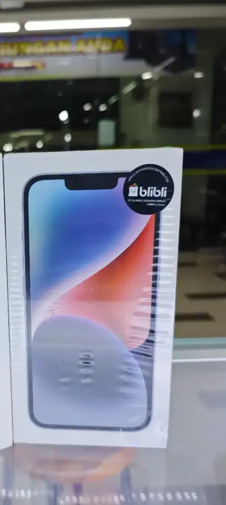 iPhone 14 blue biru BNIB garansi resmi tAm iBox gdn Blibli