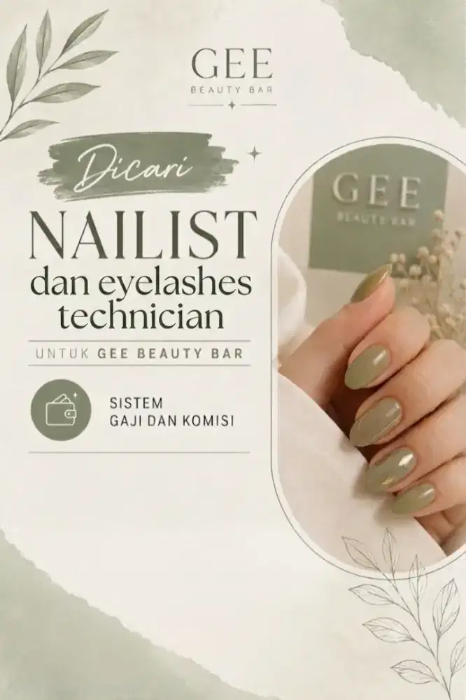 Dicari Nailist dan Eyelashes Technician Bogor