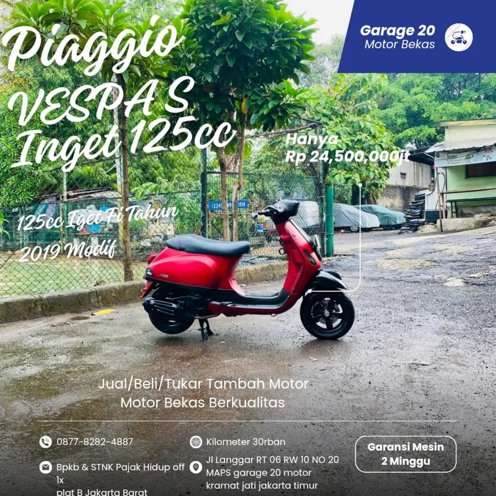 Piaggio Vespa S Iget 125cc Fi Tahun 2019