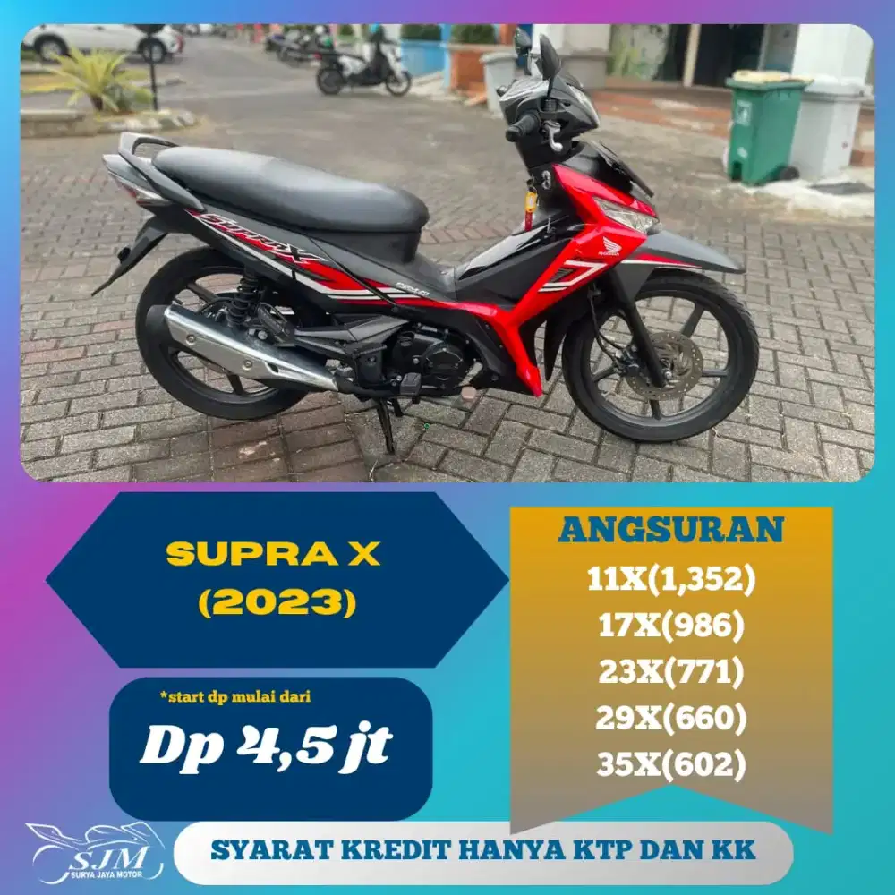 HONDA SUPRA X 125 2023 SIAP PAKAI