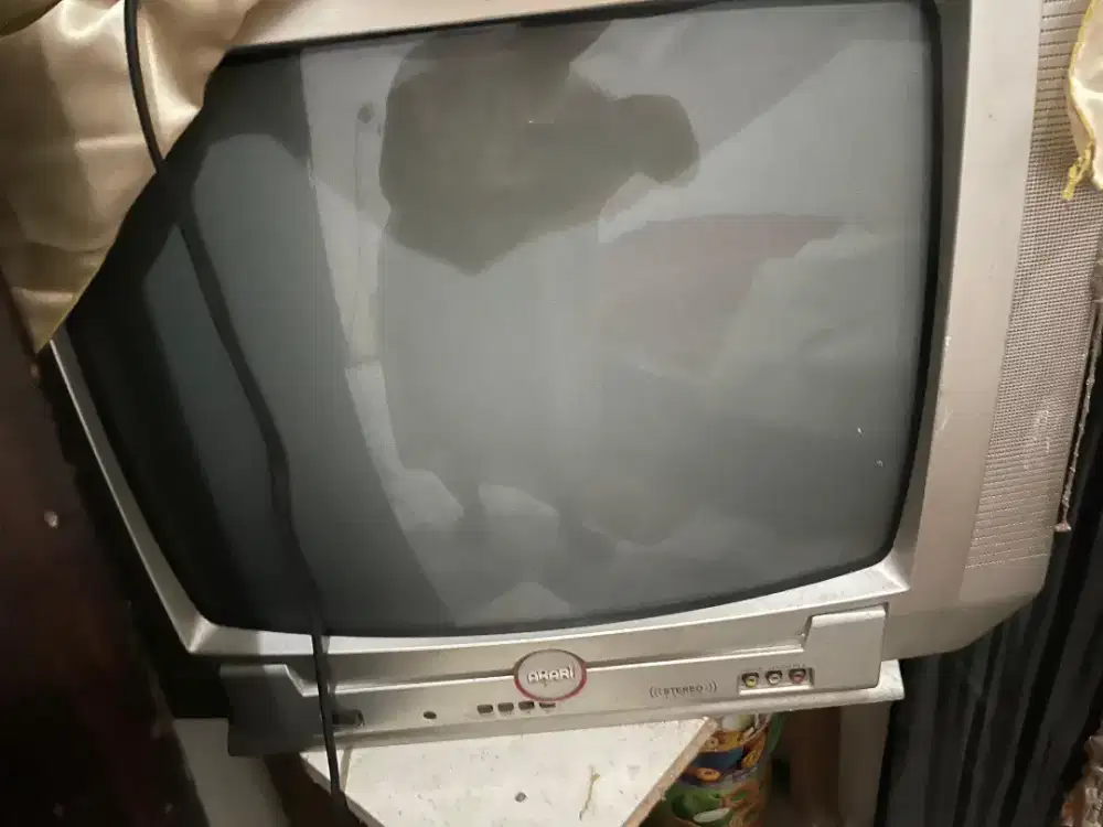 TV tabung panasonic & akari 21 inchi