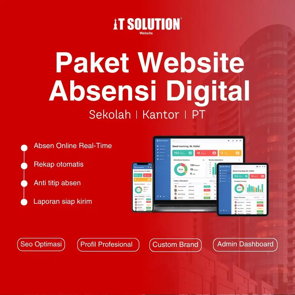 Paket Website Absensi Digital Profesional di Gunung Kidul