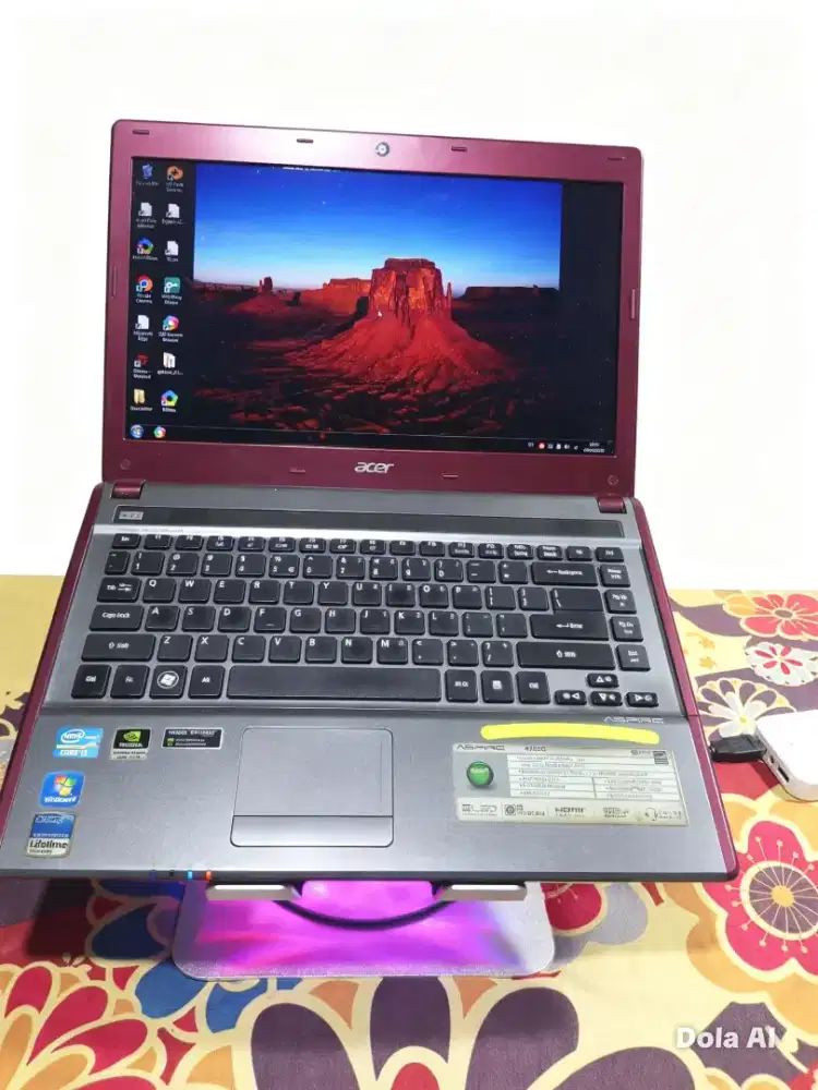 Laptop acer core i5 aspire 4755G windos 7