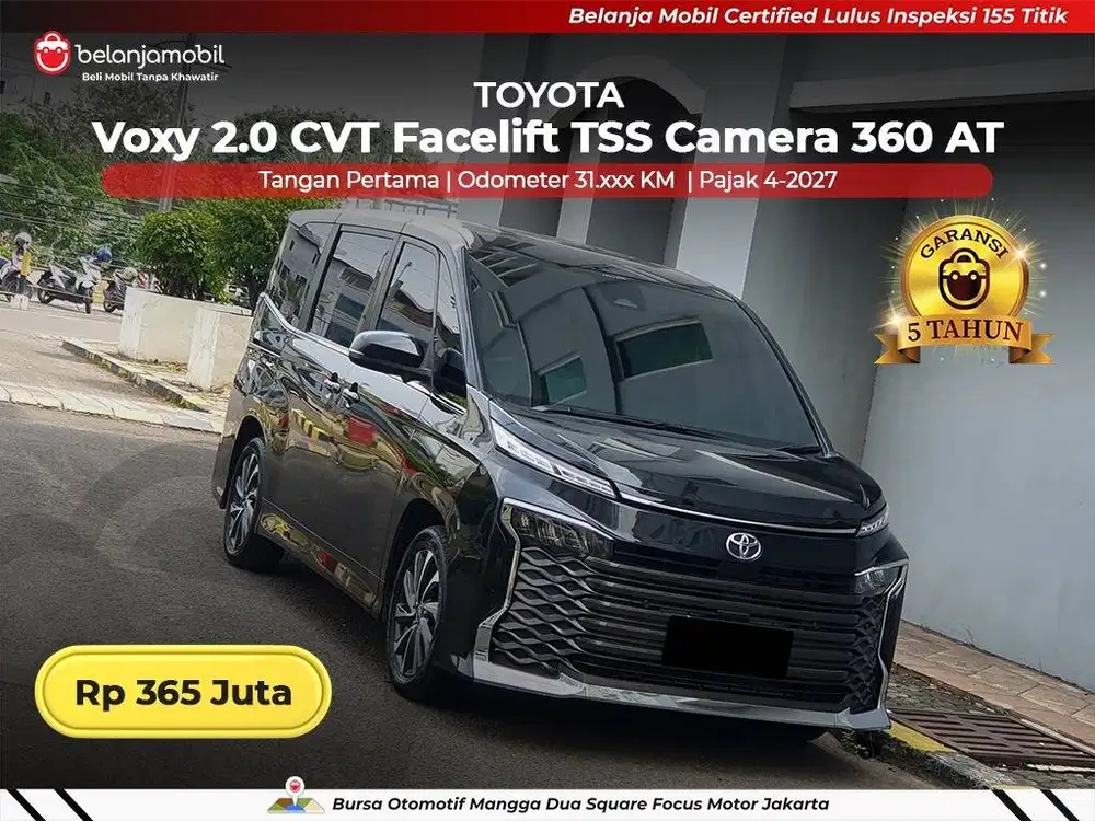 [ GARANSI 5TH ] Toyota Voxy 2.0 CVT Facelift TSS Camera 360 2022/2023