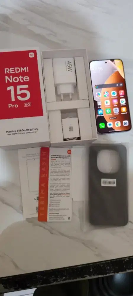 Redmi note 15 pro 5G 8/256,garansi resmi on September 2027.
