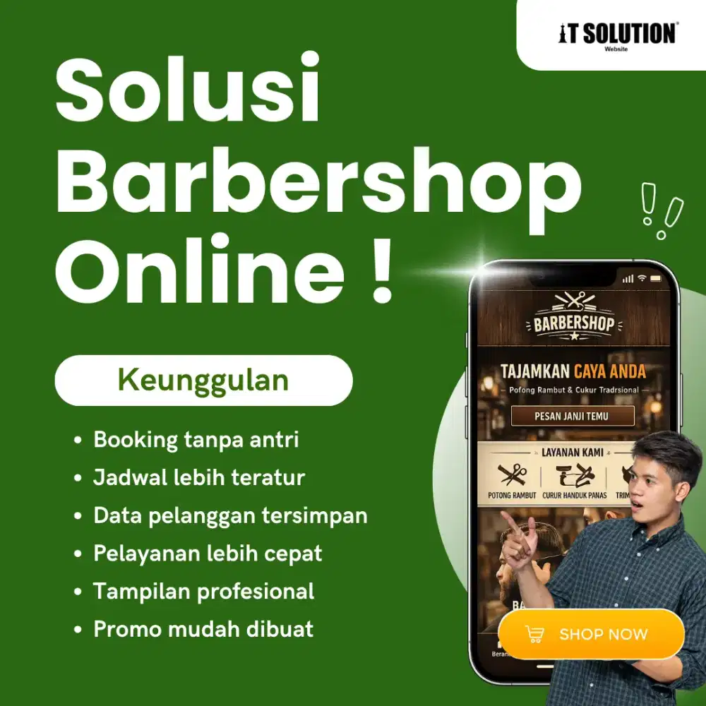 Solusi Barbershop Online Pakai Website