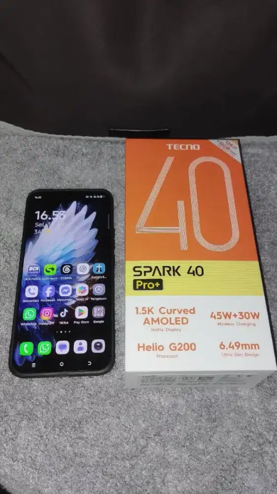 TECNO SPARK 40 PRO+ 128 GB LIKE NEW