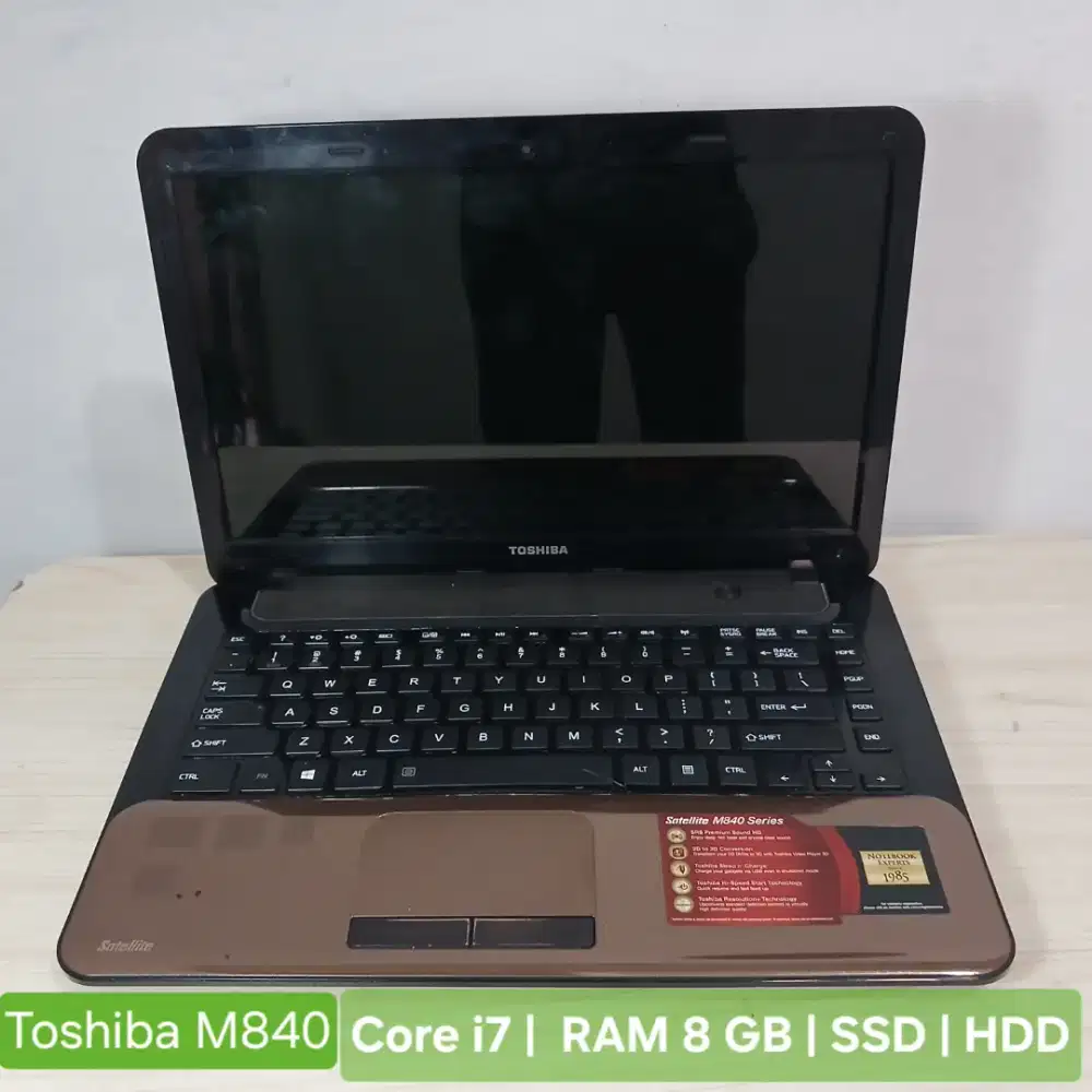Laptop toshiba m840 i7 Ram8gb hdd SIAP PAKE