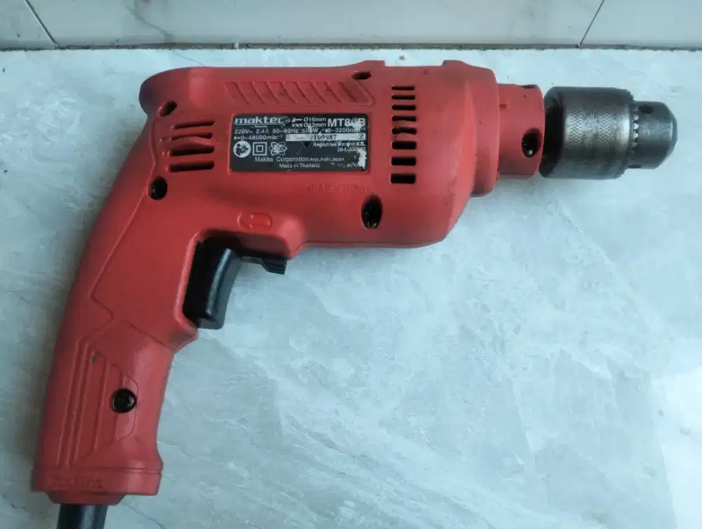Bor dril 13 mm maktec MT80B kondisi normal semua
