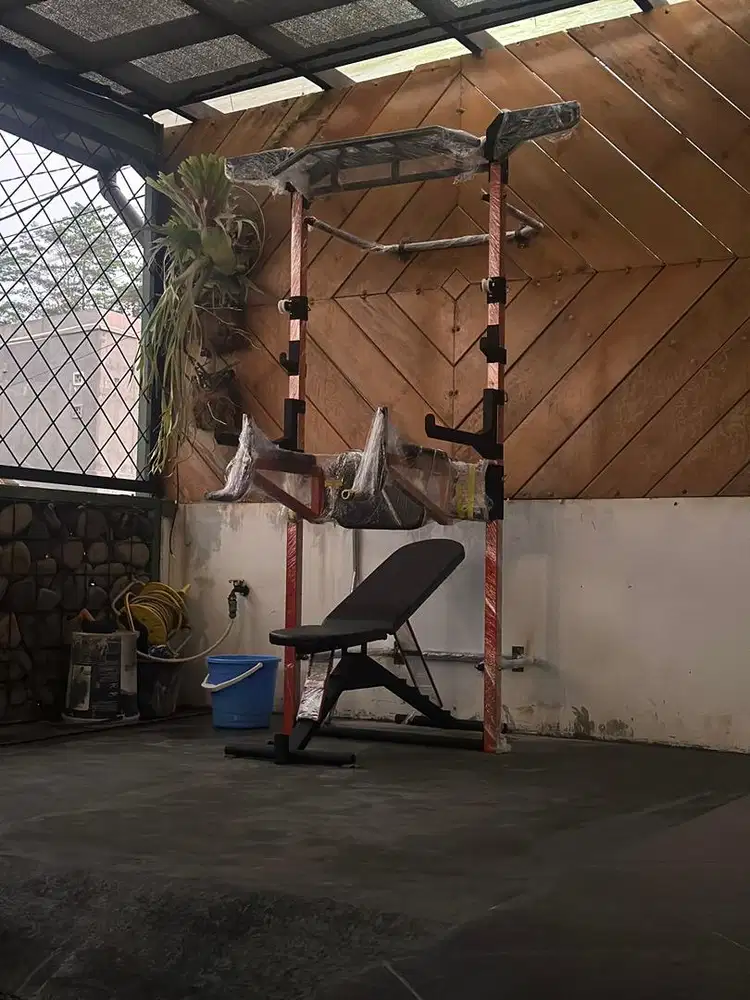 alat gym  pull up bench press custom