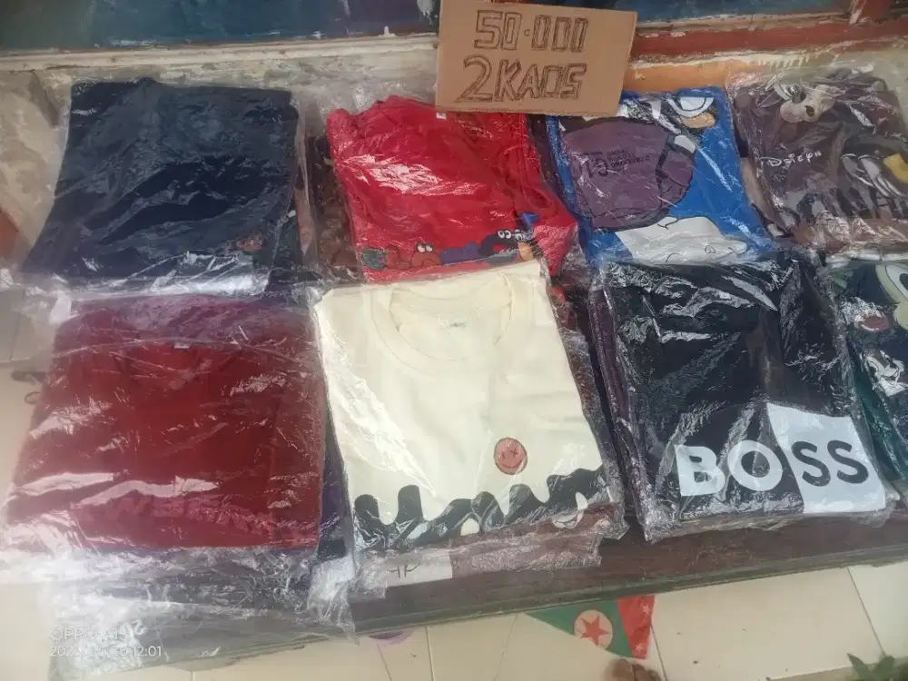 Jual kaos untuk semua ukuran tersedia