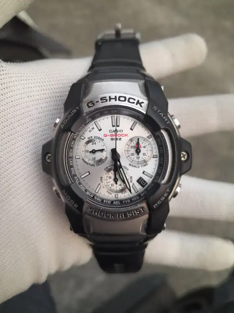 Jam Casio G Shock Chronograph Giez GS- 1001- 7A Mens Original