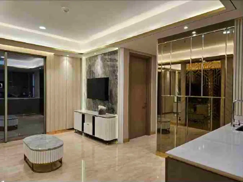 DIJUAL UNIT MEWAH APARTEMEN GOLD COAST PIK 2 BEDROOM 90M FULL FURNISH INTERIOR