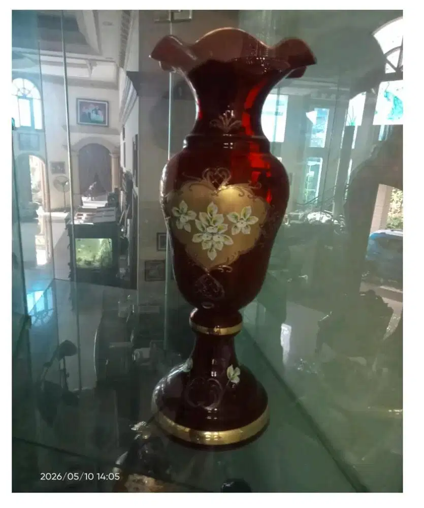 VAS CRYSTAL BOHEMIA RUBY RED