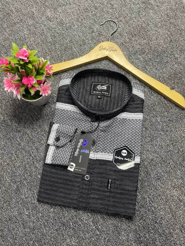 KEMEJA KOKO - KEMKO MOTIF SALUR - KATUN MADINAH SONGKET
