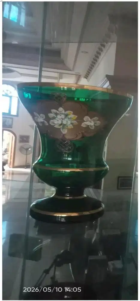VAS KRYSTAL BOHEMIA EMERALD GREEN