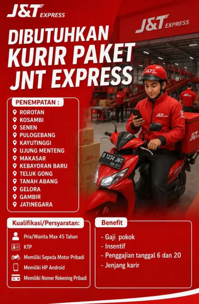 KURIR MOTOR J&T EXPRESS