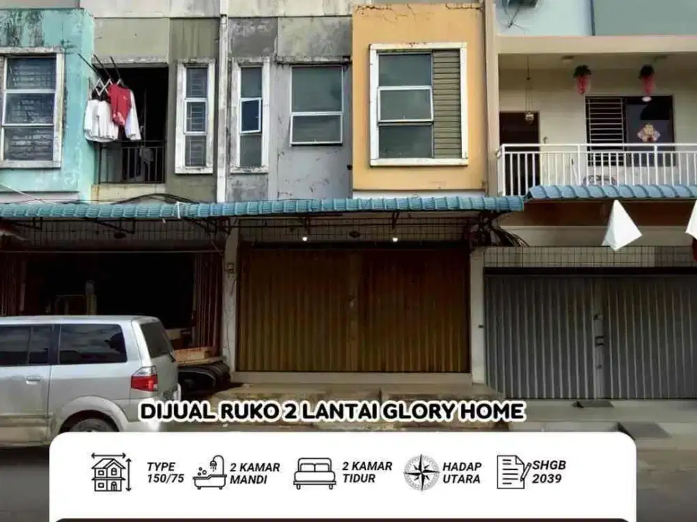 Dijual Ruko 2 lantai Glory Home sungai panas batam