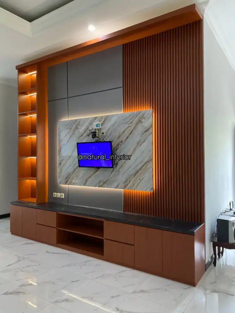 Backdrop tv minimalis