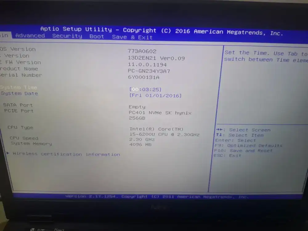 Laptop lavie core i5 gen 6 minus dikit