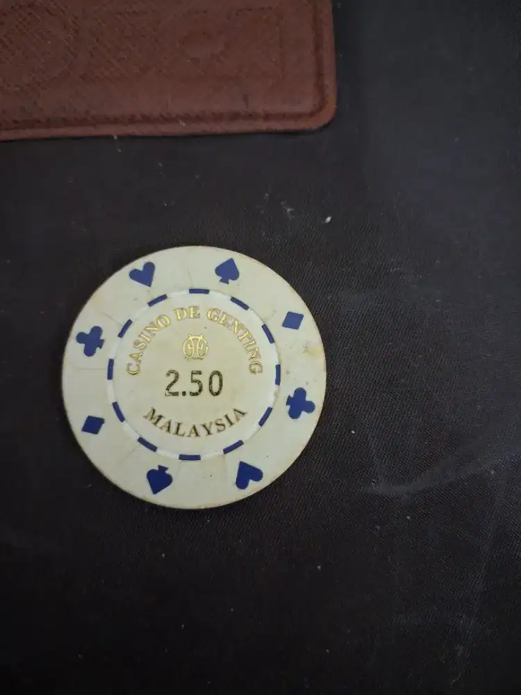 Chip coin casino de
Genting vintage dari
Malaysia dengan nilai 2,50
Li