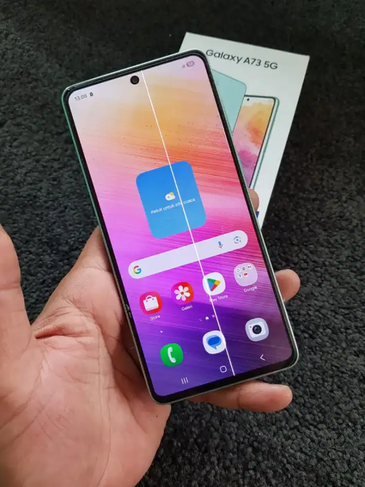 Sams A73 5g NFc ram 8+8/256 mulus minus garis satu helai.djamin aman