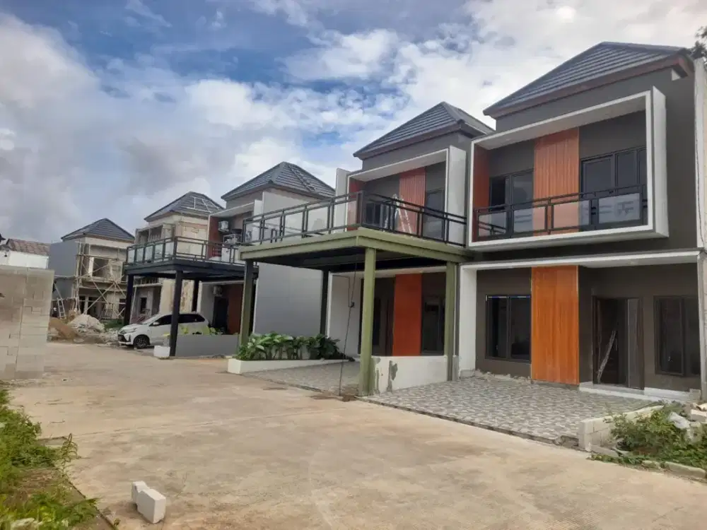 Rumah cluster mewah 2lantai Cakep rumahnya - Cakep Lokasinya nempel jalan raya Jatiwarna