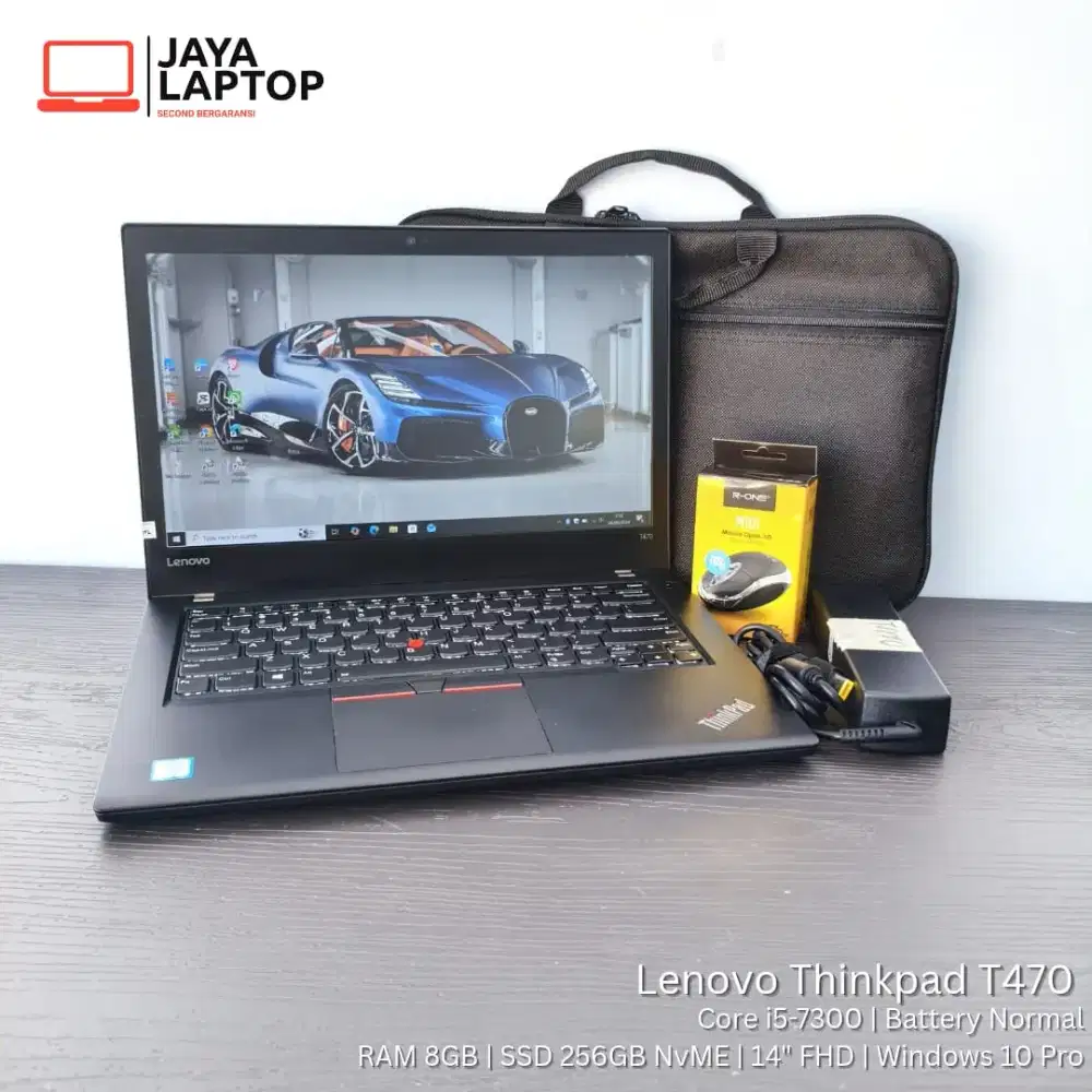 Lenovo Thinkpad T470 Core i5 RAM 8GB SSD 256GB Laptop Second Bekas