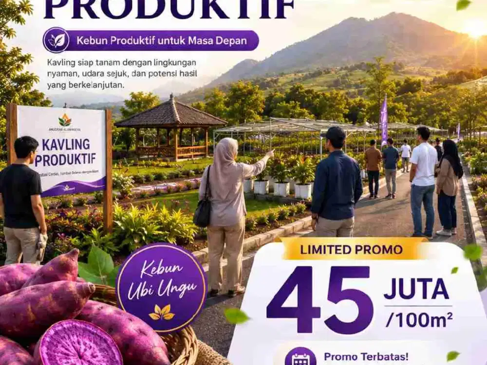 Jual Tanah Villa Kebun produktif SHM Murah jalur puncak 2 Bogor Timur