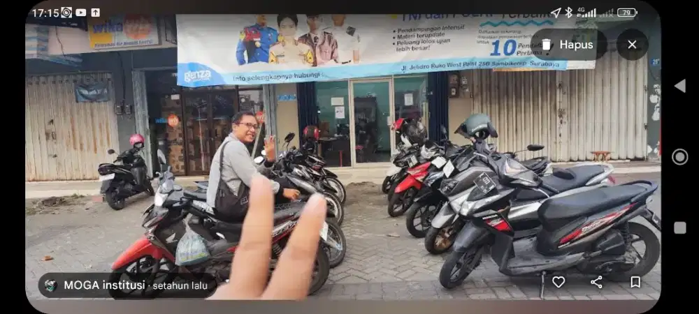 Ruko parkiran luas