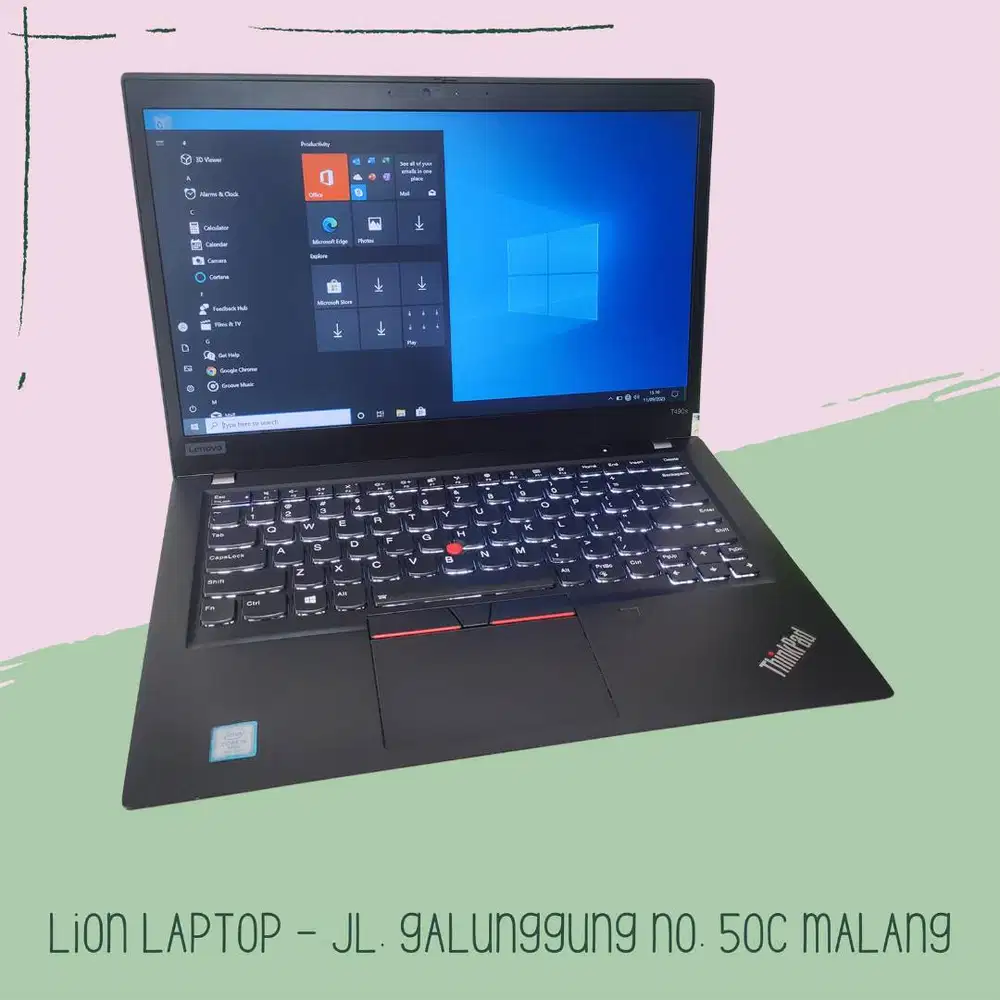 RAM 16GB SSD 256GB Core i5 Slim Lenovo Thinkpad T490s [30|06]