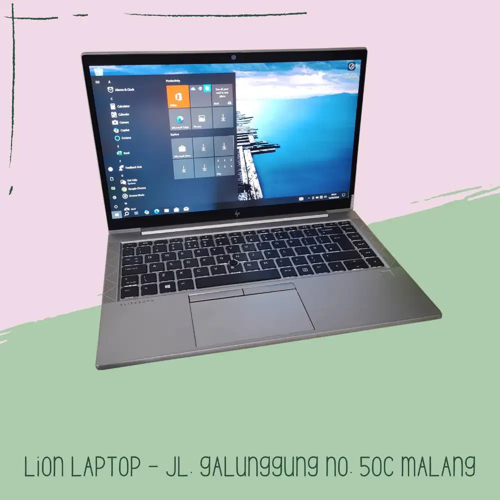 Alumunium Body Core i5 Gen 10 8/256 Slim HP Elitebook 830 G7 [30|06]