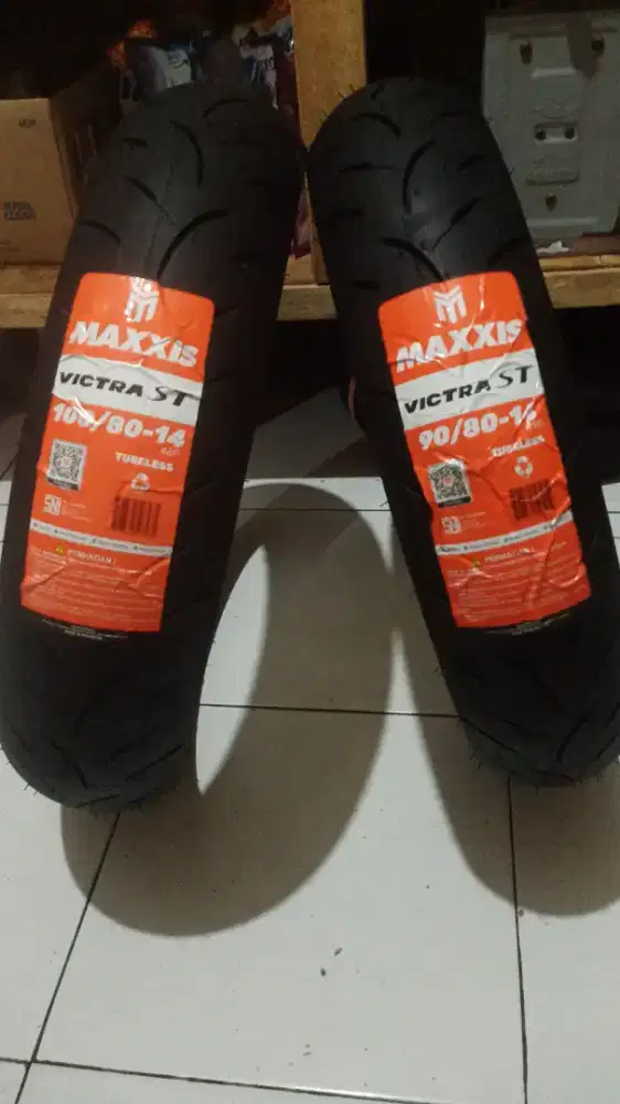 ban motor matic sepasang 100/80-14 & 90/80-14