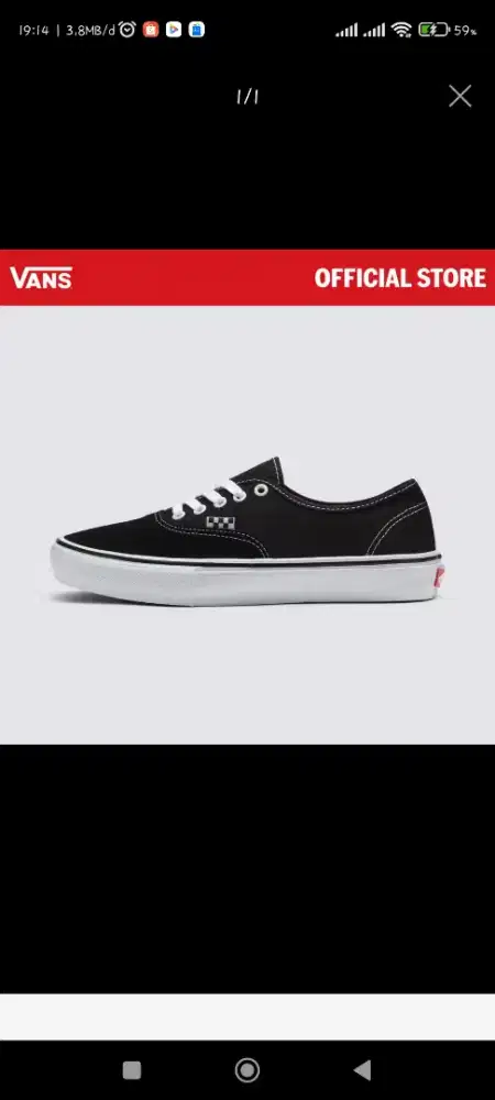 Vans skate autehtic shoe