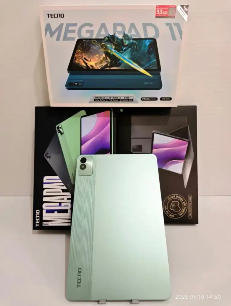 Tecno Megapad 11 4G 8/256 Gb LTE Fullset Likenew 99% April 27 bs TT
